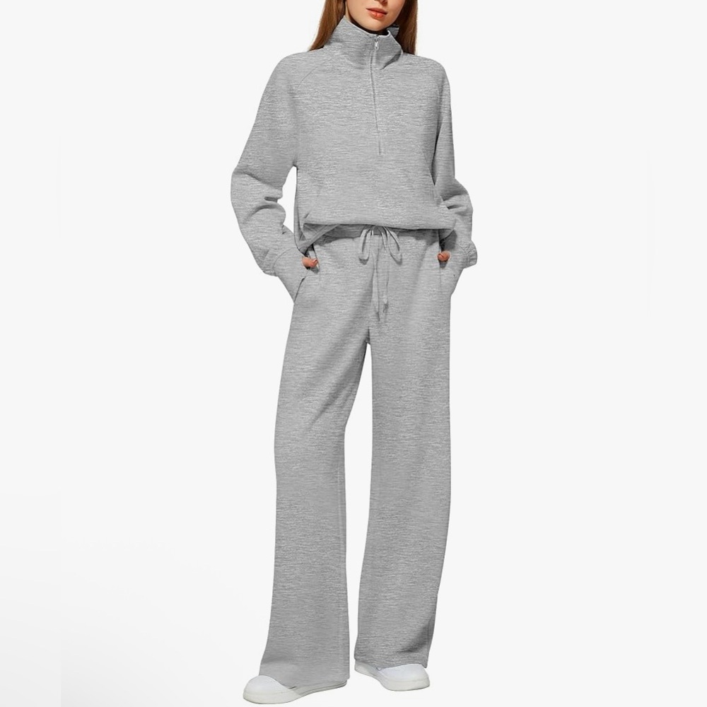 Gray Hoodie and Sweatpants Set women small
